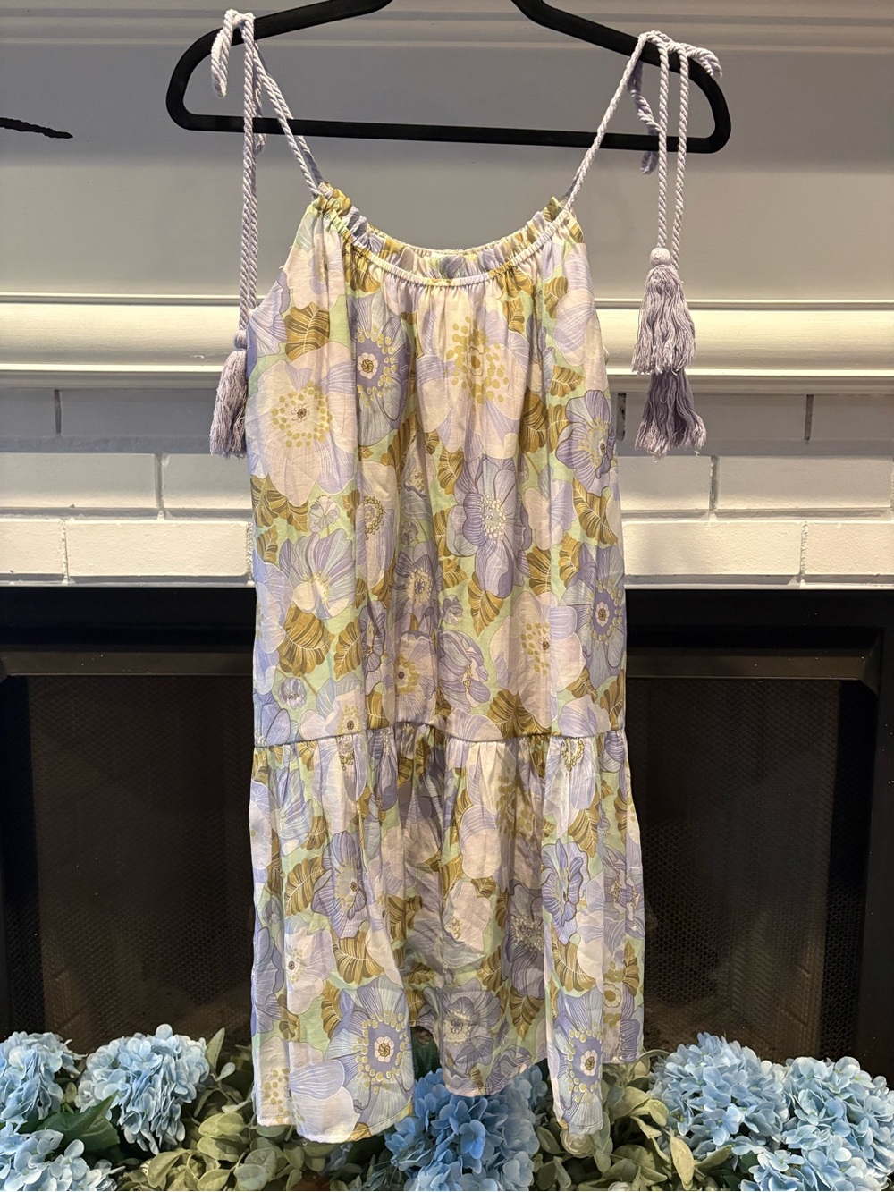 Heartloom Lavender and Olive Floral Sundress